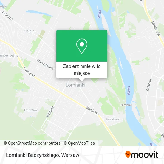 Mapa Łomianki Baczyńskiego