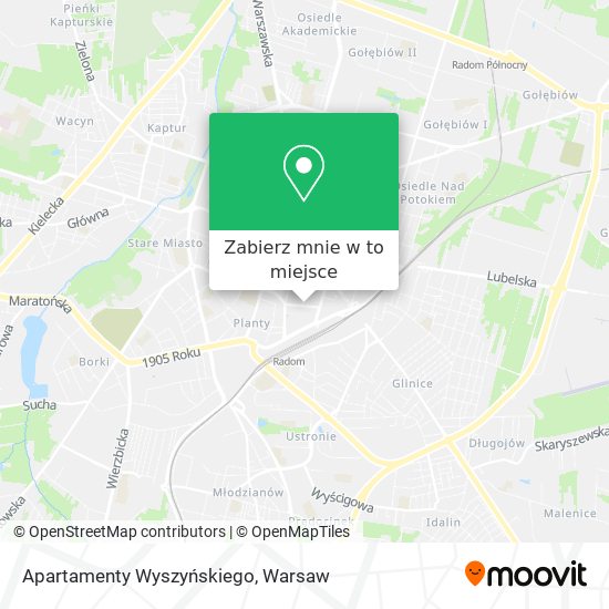 Mapa Apartamenty Wyszyńskiego