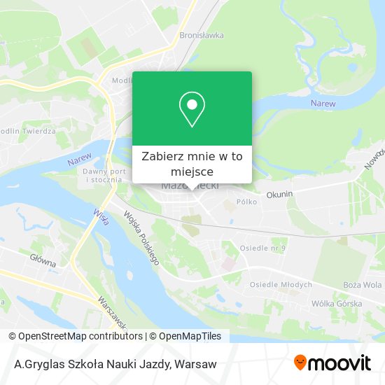 Mapa A.Gryglas Szkoła Nauki Jazdy