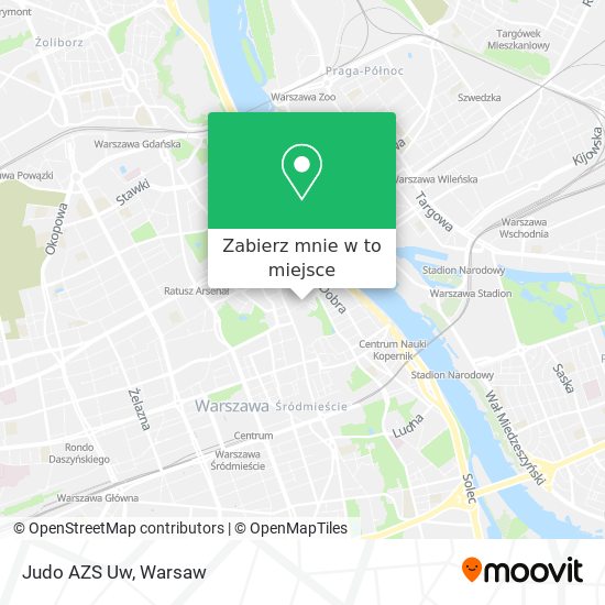 Mapa Judo AZS Uw