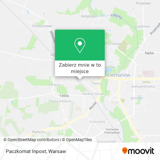 Mapa Paczkomat Inpost