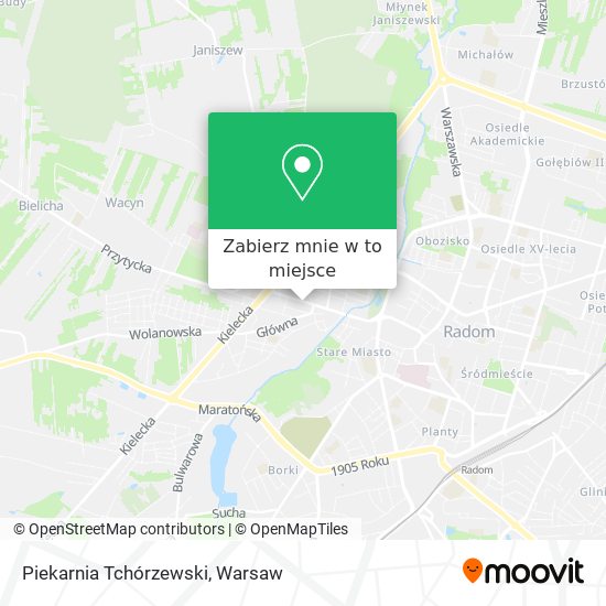 Mapa Piekarnia Tchórzewski