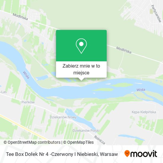 Mapa Tee Box Dołek Nr 4 -Czerwony I Niebieski