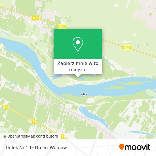 Mapa Dołek Nr 10 - Green