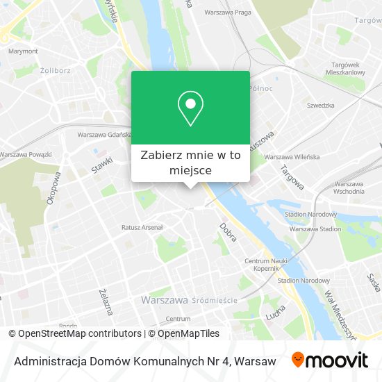 Mapa Administracja Domów Komunalnych Nr 4