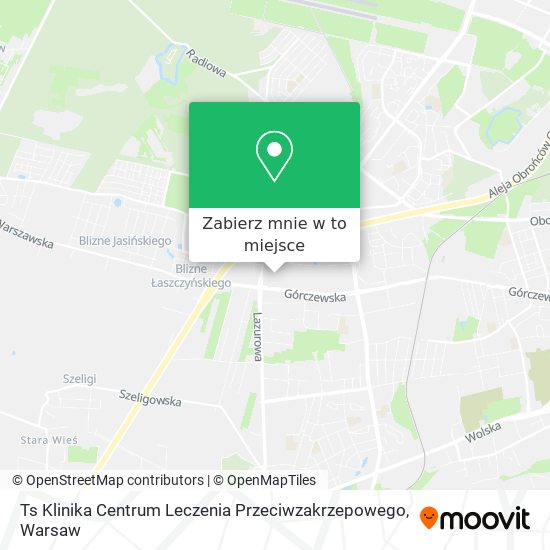 Mapa Ts Klinika Centrum Leczenia Przeciwzakrzepowego