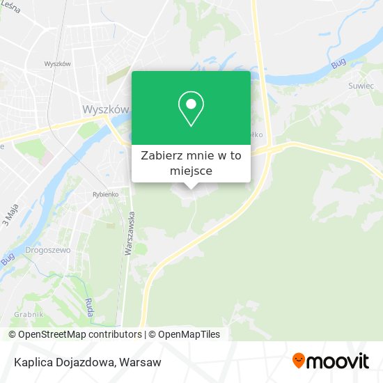 Mapa Kaplica Dojazdowa