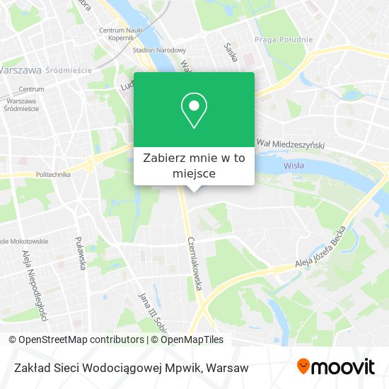 Mapa Zakład Sieci Wodociągowej Mpwik