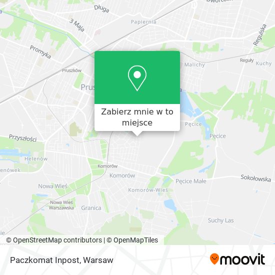 Mapa Paczkomat Inpost