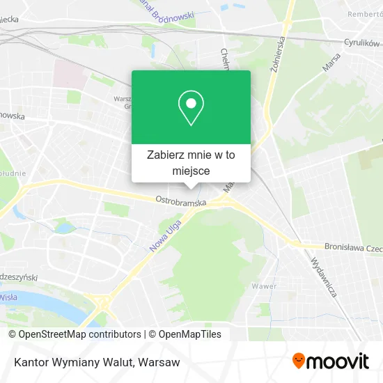 Mapa Kantor Wymiany Walut