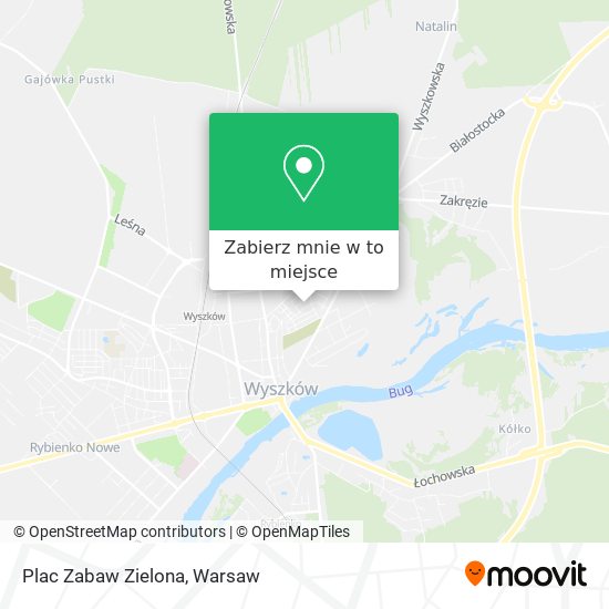 Mapa Plac Zabaw Zielona