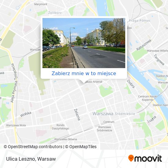 Mapa Ulica Leszno