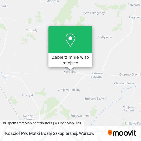 Mapa Kościół Pw. Matki Bożej Szkaplerznej