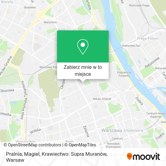 Mapa Pralnia, Magiel, Krawiectwo: Supra Muranów