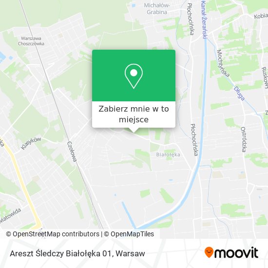 Mapa Areszt Śledczy Białołęka 01