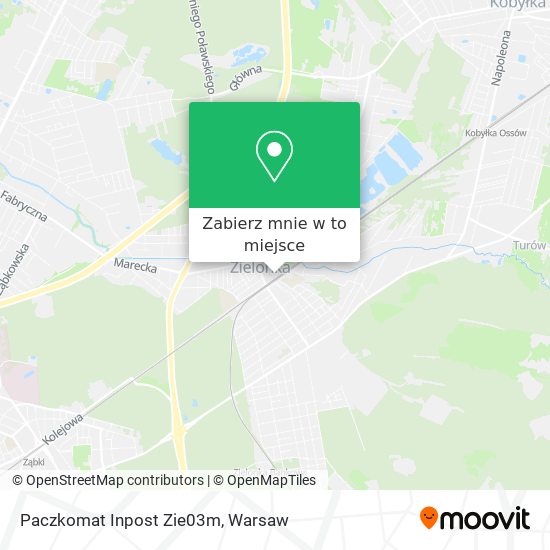 Mapa Paczkomat Inpost Zie03m