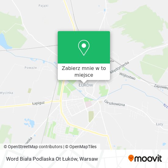 Mapa Word Biała Podlaska Ot Łuków