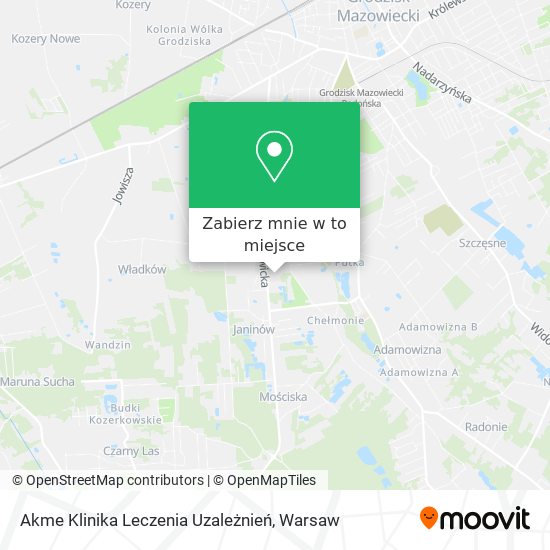 Mapa Akme Klinika Leczenia Uzależnień