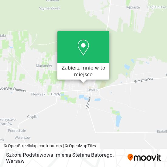 Mapa Szkoła Podstawowa Imienia Stefana Batorego