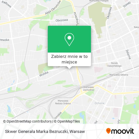 Mapa Skwer Generała Marka Bezruczki