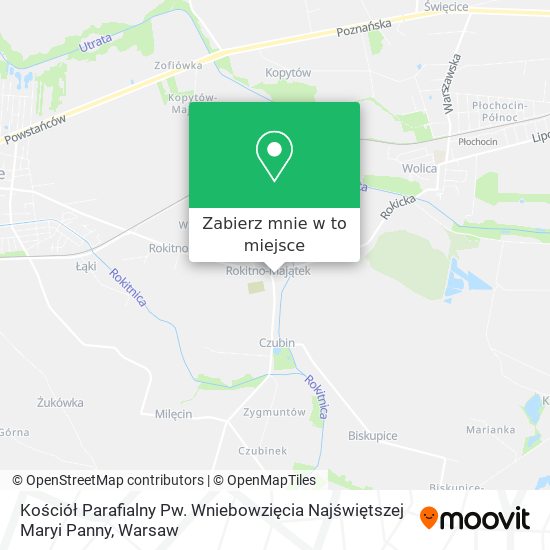 Mapa Kościół Parafialny Pw. Wniebowzięcia Najświętszej Maryi Panny