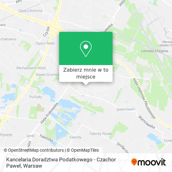 Mapa Kancelaria Doradztwa Podatkowego - Czachor Paweł