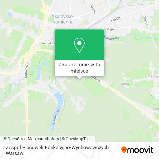 Mapa Zespół Placówek Edukacyjno-Wychowawczych