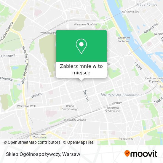 Mapa Sklep Ogólnospożywczy