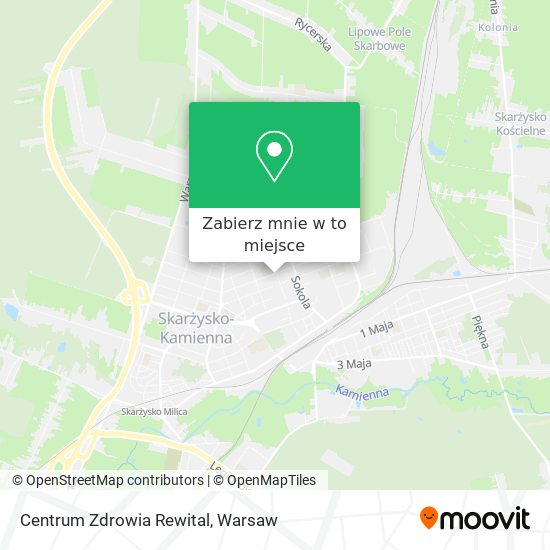 Mapa Centrum Zdrowia Rewital