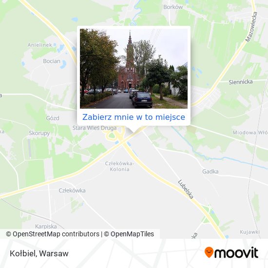 Mapa Kołbiel