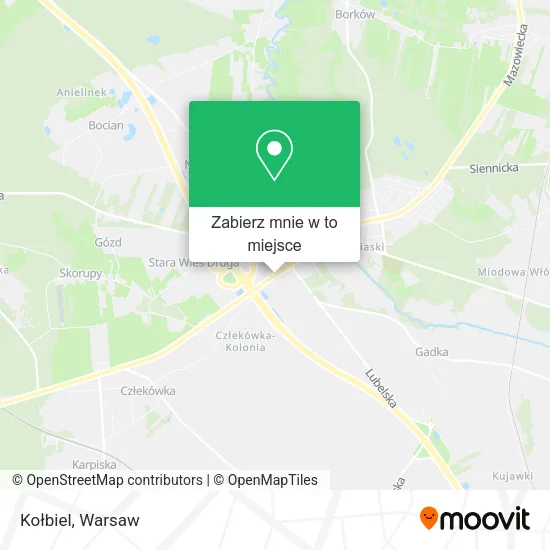 Mapa Kołbiel