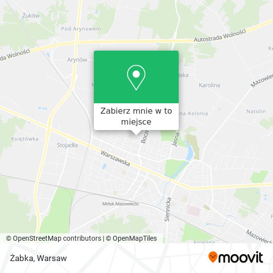 Mapa Żabka