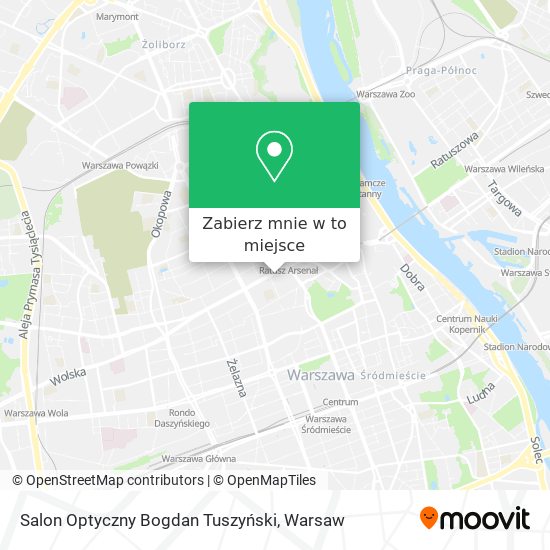 Mapa Salon Optyczny Bogdan Tuszyński