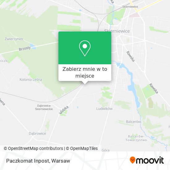 Mapa Paczkomat Inpost