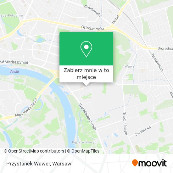 Mapa Przystanek Wawer