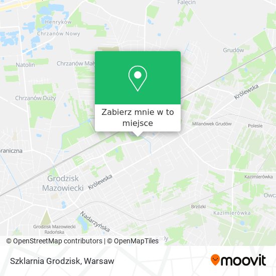 Mapa Szklarnia Grodzisk