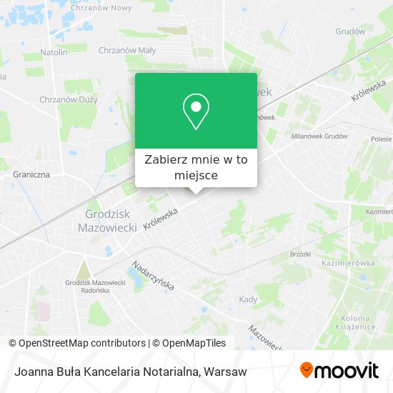 Mapa Joanna Buła Kancelaria Notarialna