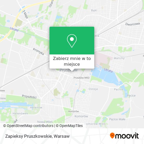 Mapa Zapieksy Pruszkowskie