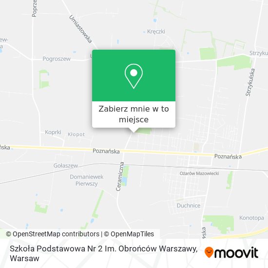 Mapa Szkoła Podstawowa Nr 2 Im. Obrońców Warszawy