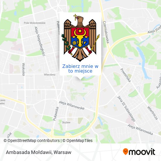 Mapa Ambasada Mołdawii