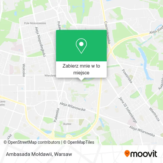 Mapa Ambasada Mołdawii