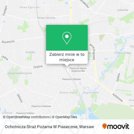 Mapa Ochotnicza Straż Pożarna W Piasecznie