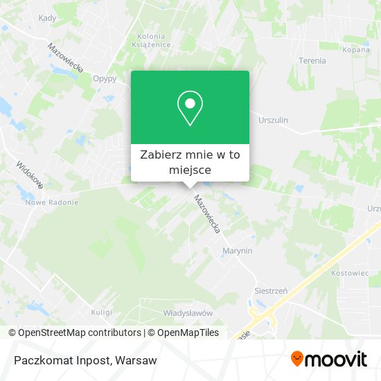 Mapa Paczkomat Inpost