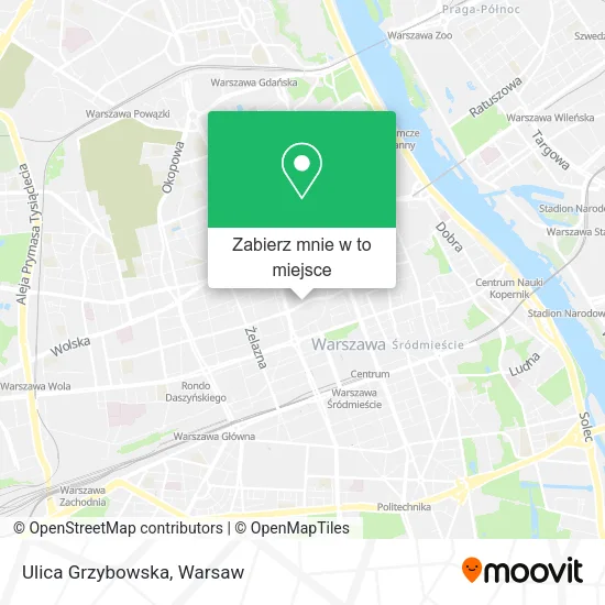 Mapa Ulica Grzybowska