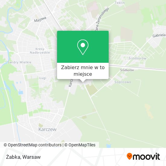 Mapa Żabka