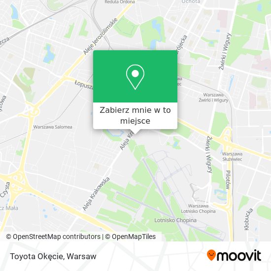 Mapa Toyota Okęcie