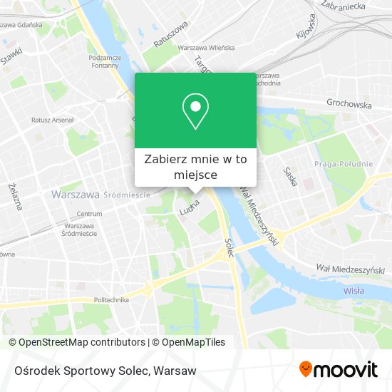 Mapa Ośrodek Sportowy Solec