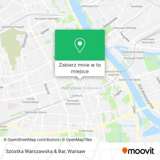 Mapa Szóstka Warszawska & Bar