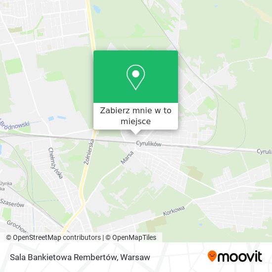 Mapa Sala Bankietowa Rembertów