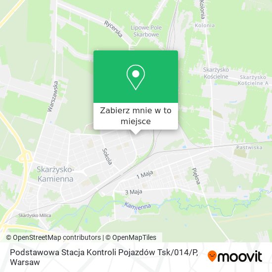 Mapa Podstawowa Stacja Kontroli Pojazdów Tsk / 014 / P